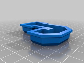 alfabeto cortador de biscoito cortantes a cozinha jantar 3d print model - Mito3D