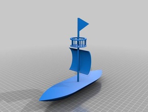 o navio de batalha 3d impressão 3d print model - Mito3D