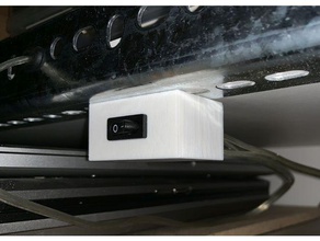 mini rocker switch box electronics mount 3d print model - Mito3D