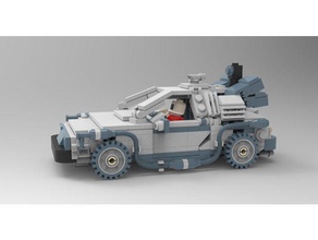 delorean araç Otomotiv lego uyumlu 3d print model - Mito3D