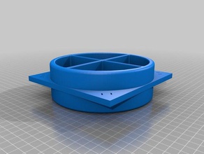 6 inch flanged exhaust port parts 3d print model - Mito3D