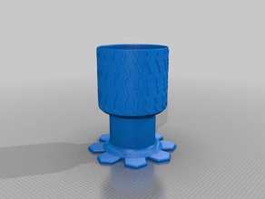 vase urn v1 household flower spiral twisted vases 3d print model - Mito3D