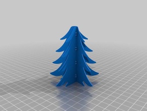 christmas tree 5x decor decoration miniature xmas 3d print model - Mito3D