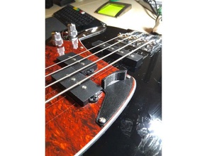 bass guitar thumb rest ibanez music 3d print model - Mito3D