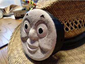 thomas train hat mount sculptures carnival openjscad 3d print model - Mito3D
