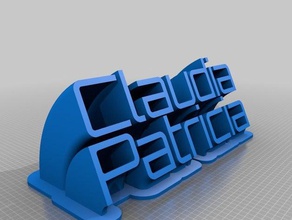 claudia patricia bureau de personnalisé 3d print model - Mito3D