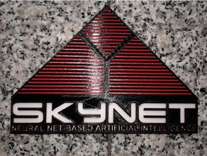 skynet logo i segni loghi 3d print model - Mito3D