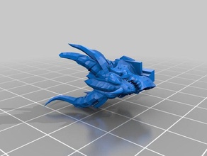 dragon slide-in-Tastenkappe 3d drucken 3d print model - Mito3D