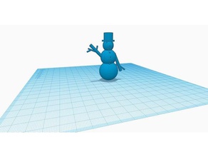 snowman 3d printing christmas winter 3d print model - Mito3D