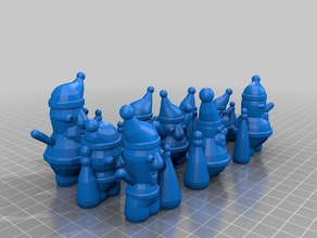 benim de Noel Baba rastgele özelleştirilmiş heykeller 3d print model - Mito3D