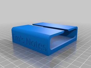 nota auto-adesiva em ziguezague titular 3d print model - Mito3D