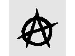 anarcodigital art anarquia 3d print model - Mito3D