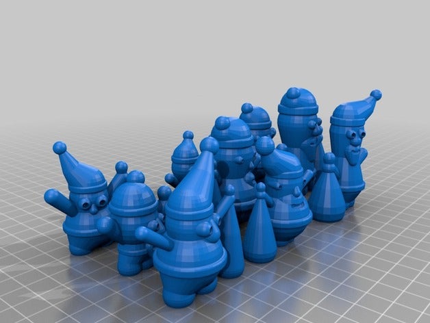 meine angepasste santa claus6 Skulpturen 3D print model - Mito3D