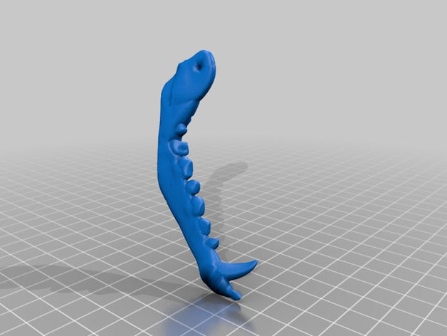 birinci kurt jawbone kolye kostüm 3D print model - Mito3D