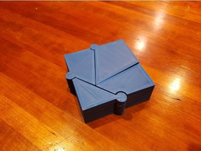 klappbare Dreieck-Quadrat-Dissektion dudeneys Dissektion Mathematik 3d print model - Mito3D