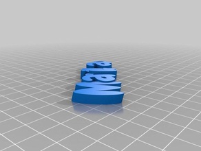 il mio personalizzato iamburnystext nome keyfob portachiavi organizzazione 3d print model - Mito3D