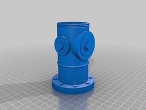 hidrante de columna seca no soporta la tapa rosca decoración 3d print model - Mito3D
