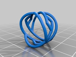 géométrique de l'anneau oculaire les anneaux bijoux la rétraction torture test 3d print model - Mito3D
