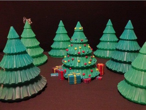 çok parçalı Noel ağacı iş ortamına uygun olmayan xmas 3d print model - Mito3D
