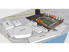 les buffalo bills à usage mixte complexe du stade des bâtiments structures de football la nfl 3d print model - Mito3D