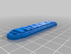 franklin Anahtarlık özelleştirilmiş 3d print model - Mito3D