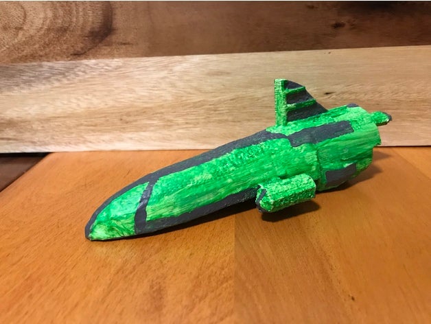 savaşçı taşıyıcı gölge araç gemi uzay gemisi bilinmeyen varlık 3D print model - Mito3D