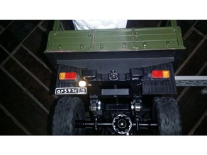 wpl parte trasera del chasis deja de enchufe luz rc vehículos b-24 gaz 66 truck 3d print model - Mito3D