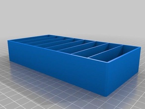 Schublade Organizer 8 Abschnitte Container angepasst 3d print model - Mito3D