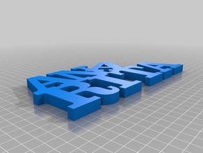 ana rita sinais logotipos personalizado 3d print model - Mito3D