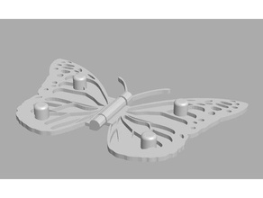 hendges farfalla luci a led interattiva arte 3d print model - Mito3D