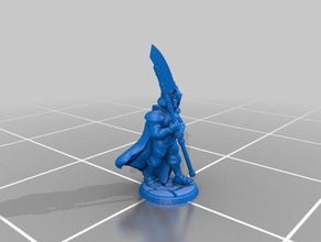 warrior hd v1 toys games 28mm boardgame feghgh miniature tabletop gaming wargaming 3d print model - Mito3D
