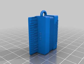 accordion pendant keychains 3d print model - Mito3D