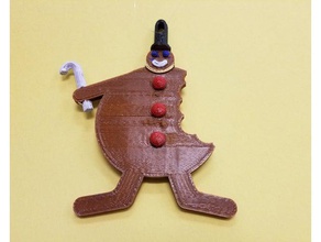zencefilli kurabiye adam Noel süsü dekor 3d print model - Mito3D