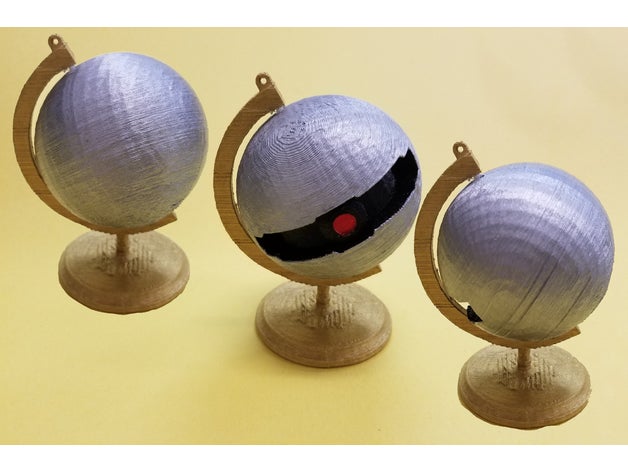 starkiller base star wars globe ornament decor 3D print model - Mito3D