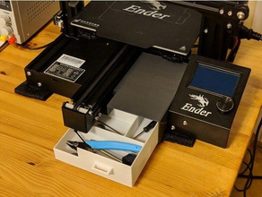 tiroir ender3-pro 3d de l'imprimante accessoires creality ender 3 pro shell boîte à outils 3d print model - Mito3D