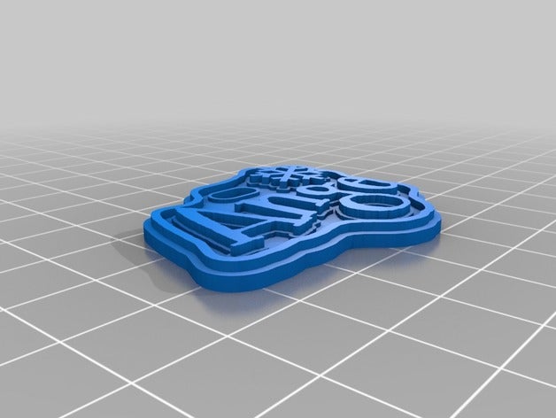 brida guift etiqueta signos logotipos personalizado 3D print model - Mito3D