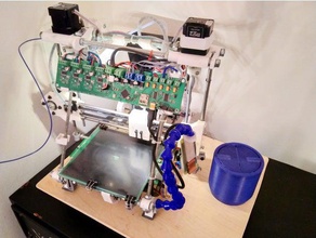 charnière de la vie d'impression 3d l'élimination des déchets peuvent l'organisation L'imprimante propre le couvercle organisation ferraille copeaux corbeille poubelle 3d print model - Mito3D