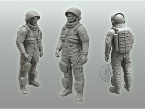advanced crew escape suit kabak takım heykeller astronot ay nasa yörünge mekik spaceshuttle 3d print model - Mito3D