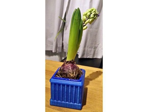 swedish traditional holiday flower adapter decor vase hyacinth 3d print model - Mito3D