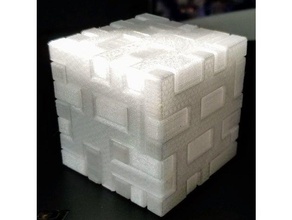smussati deca-puzzle i puzzle Puzzle 3d cubo di 3d print model - Mito3D