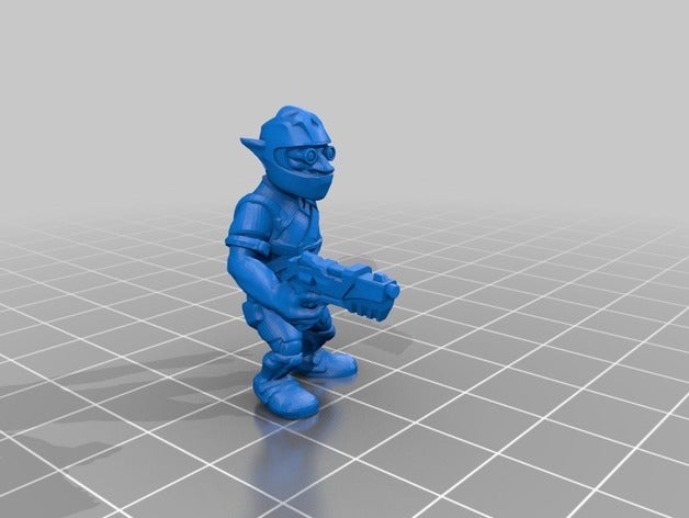 espaço goblin 2 criaturas miniatura starfinder mesa 3D print model - Mito3D