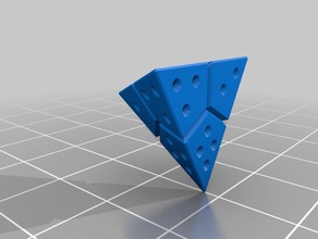 minimal d4 dice die dungeons dragons four gaming tabletop ttrpg 3d print model - Mito3D