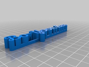 bo-yl tag sculture personalizzato 3d print model - Mito3D