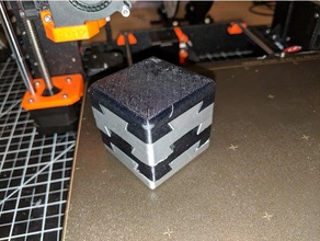impossible dovetail cube puzzles 3d puzzle 3d print model - Mito3D