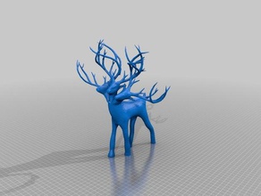 3 headed deer abomination animals 3d print model - Mito3D