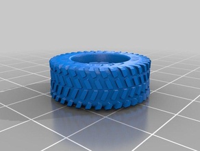 mr blancos gaslands madera pincho eje monstertruck de los neumáticos 3d impresión 3d print model - Mito3D