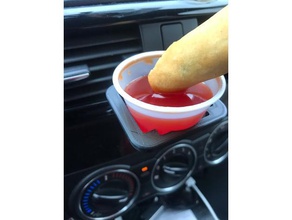 dipping sauce holder automotive accessory car 3d print model - Mito3D