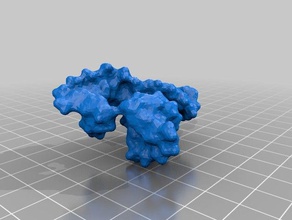 rna-hammer-head-ribozym Kristallstruktur pdb-299d Biologie dna Wissenschaft 3d print model - Mito3D