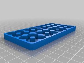 4x8 aa battery tray organization customized 3d print model - Mito3D