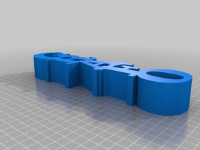 parola grafo sculture personalizzato 3d print model - Mito3D